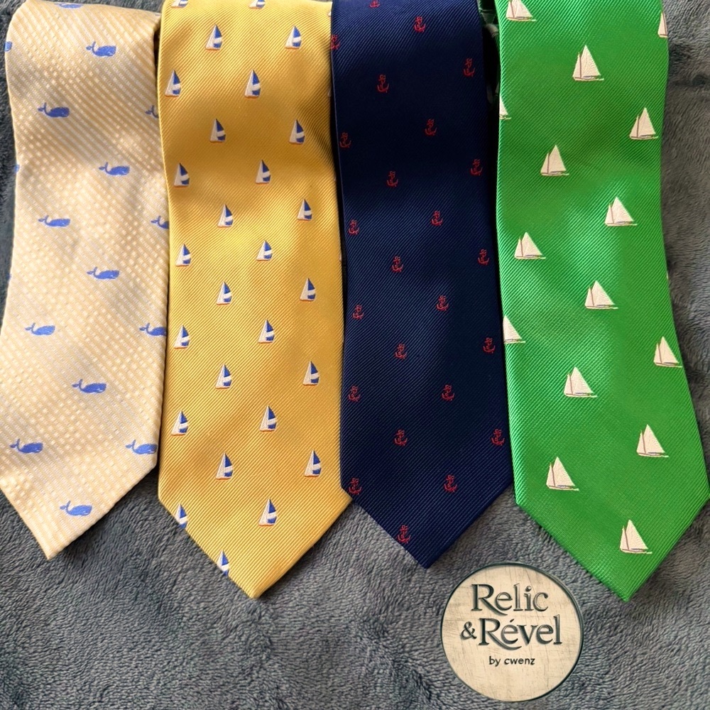 J.Crew Nautical Ties - Set of 4, 100% Silk!